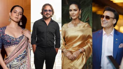 Isha Gupta Kangana Ranaut Vivek Oberoi Attends International Film Festival In Delhi