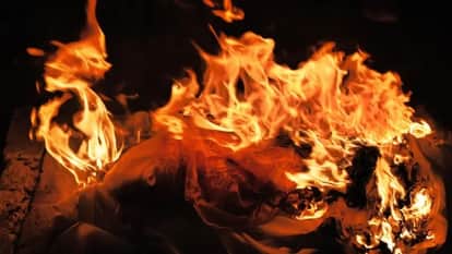 Orai Youths Charred Body Found in Ditch Turban Tied Around Face Murder Suspected Attempt to Destroy Evidence