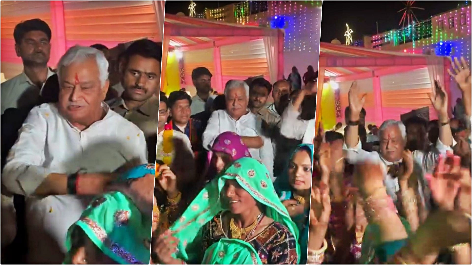 लोगों संग जमकर थिरके मंत्री किरोड़ी लाल मीणा