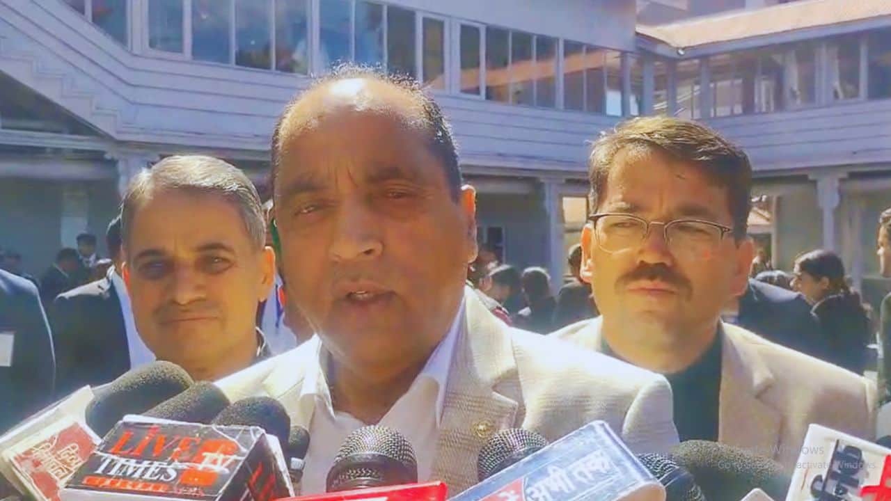 पूर्व मुख्यमंत्री एवं नेता प्रतिपक्ष जयराम ठाकुर