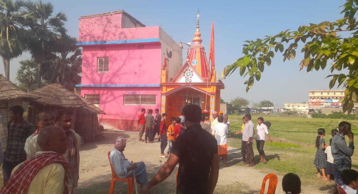 Youth damages Saran temple idol police investigate