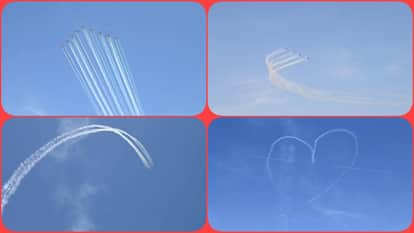 Himachal Fighter planes echoed in the skies of Sujanpur Suryakiran team performed various stunts in the sky
