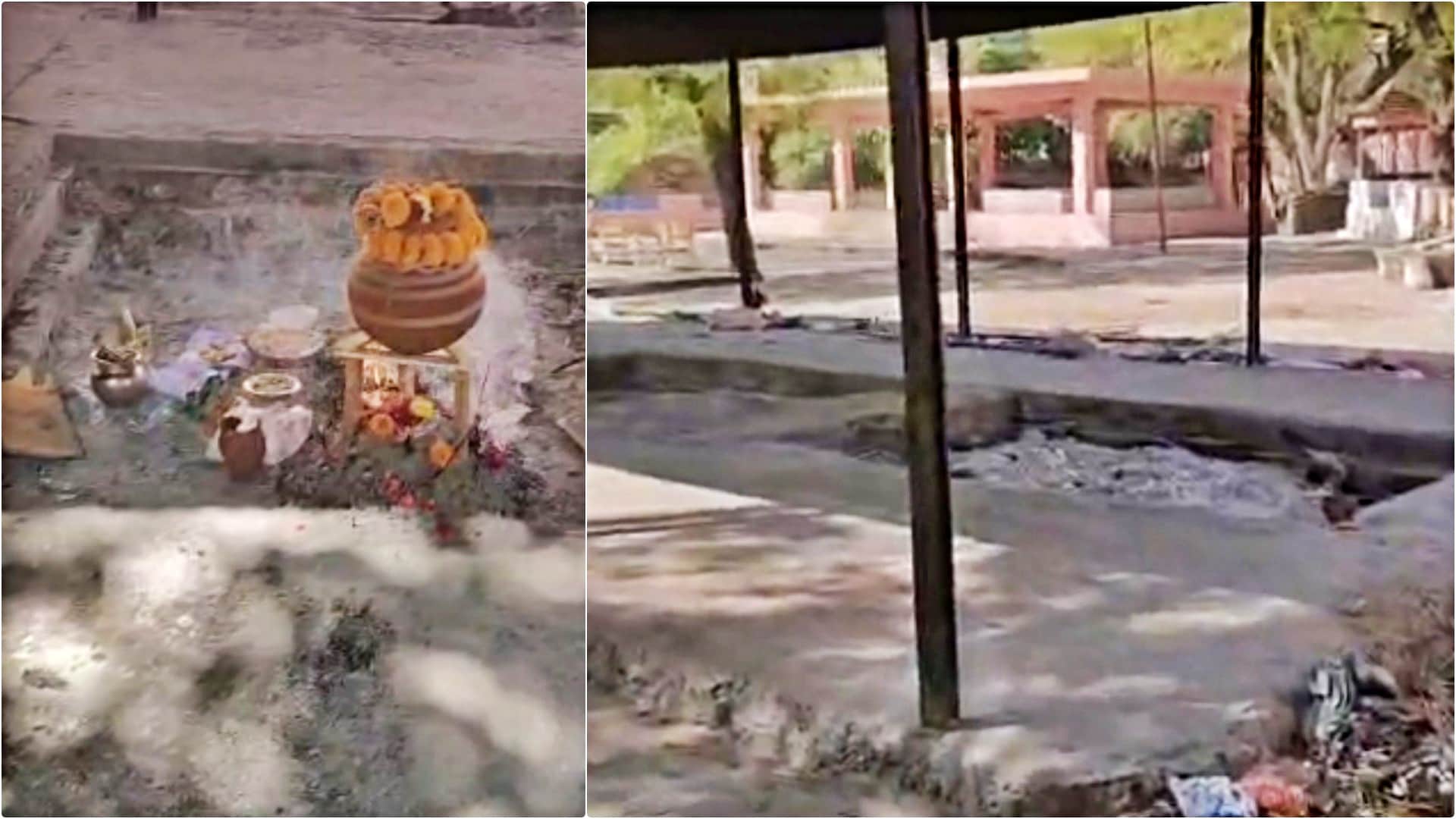 तीजकी श्मशान घाट में लापरवाही का मामला