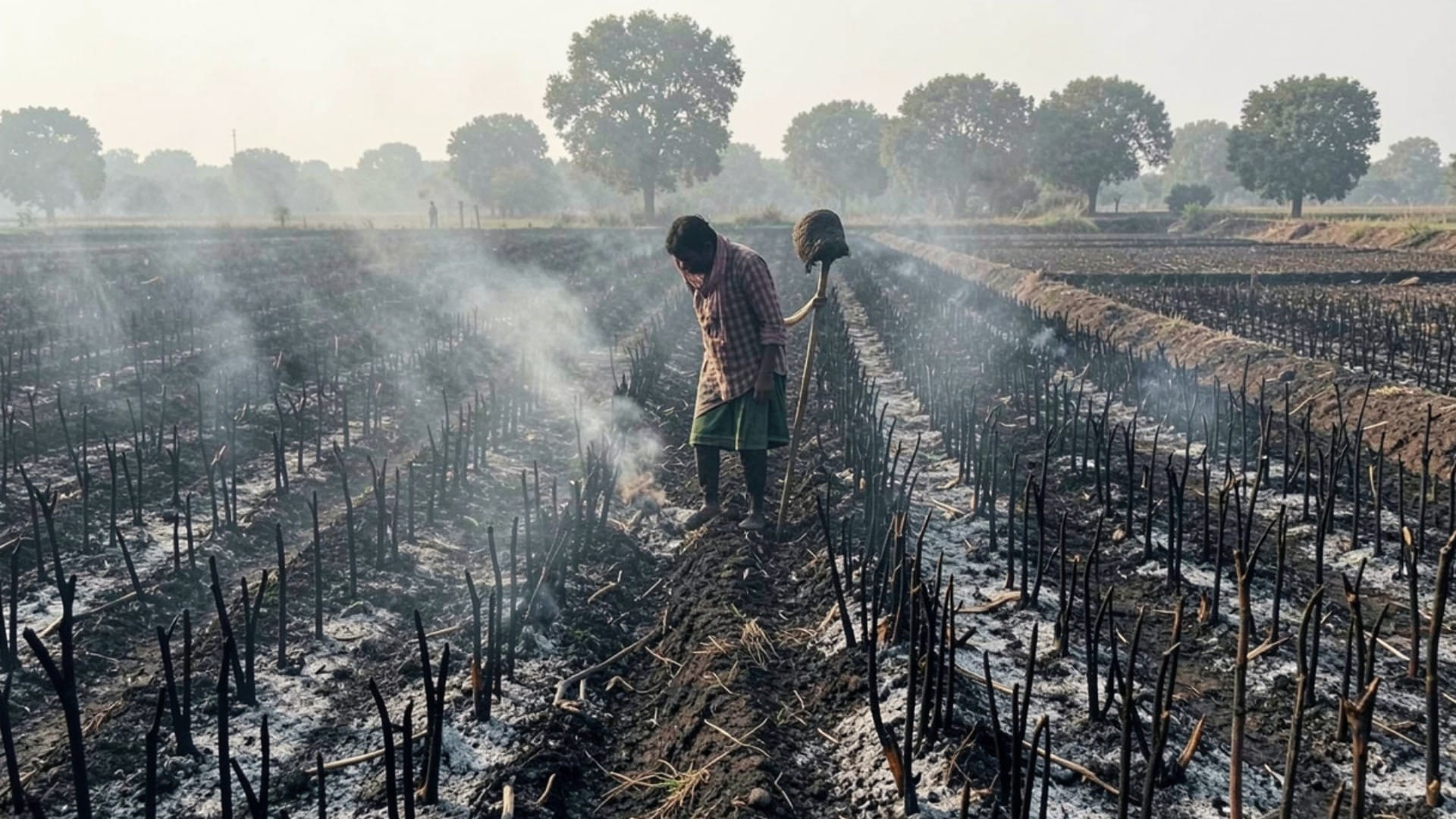 आग से 10 बीघा ईसबगोल फसल जलकर राख (सांकेतिक तस्वीर)
