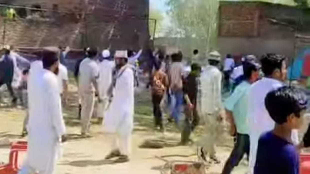 two group clash over offering a ceremonial sheet at shrine wall collapses amidst vandalism in Budaun