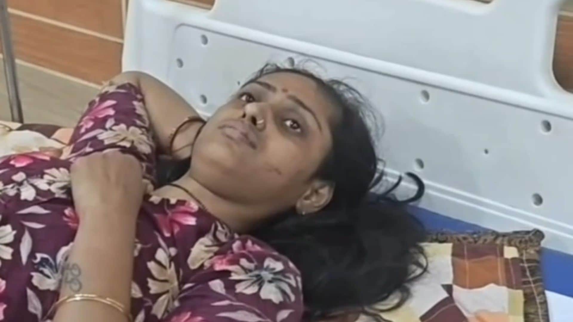 हादसे में घायल पत्नी