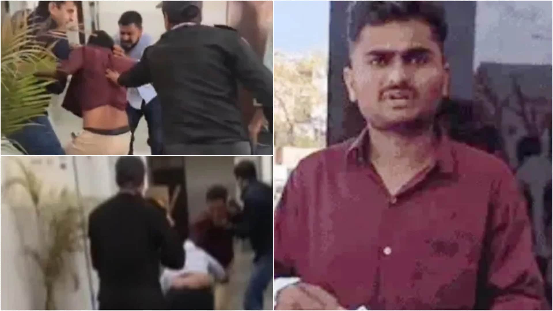 जिला अस्पताल में इलाज के लिए आए मरीज से मारपीट करने का मामला