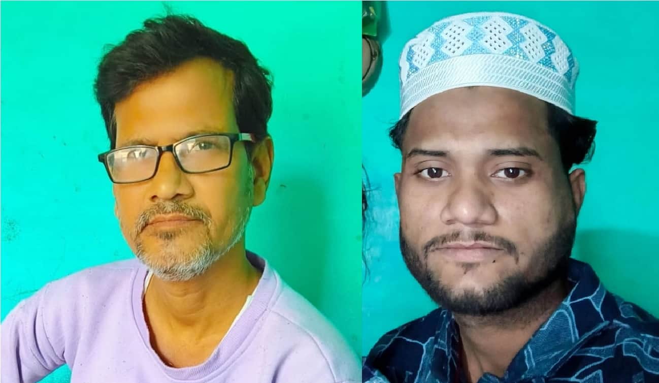 मृतक पिता जावेद और पुत्र आबिद अली की फाइल फोटो