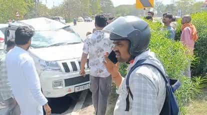 Kanpur Car carrying family heading to temple overturns four injured including two children