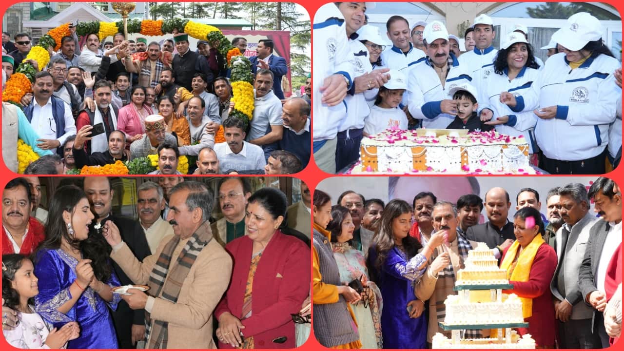 मुख्यमंत्री सुखविंद्र सिंह सुक्खू ने मनाया जन्मदिन