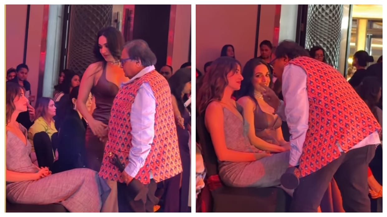 Rakesh Bedi Meets Kiara Advani Ananya Panday Netizens Said Bachcha Hai Tu Mera watch viral video