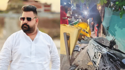 Indore News One dead and one injured in high-speed car accident