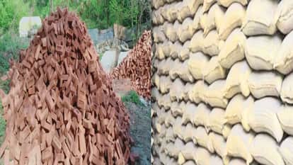 Information about brick-cement and roofing materials for houses in Janganana