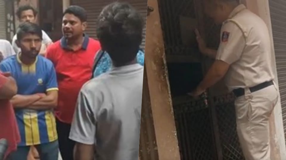 Fire breaks out in a house in the Keshav Puram area