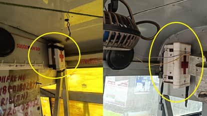 Condition of first aid box in roadways bus
