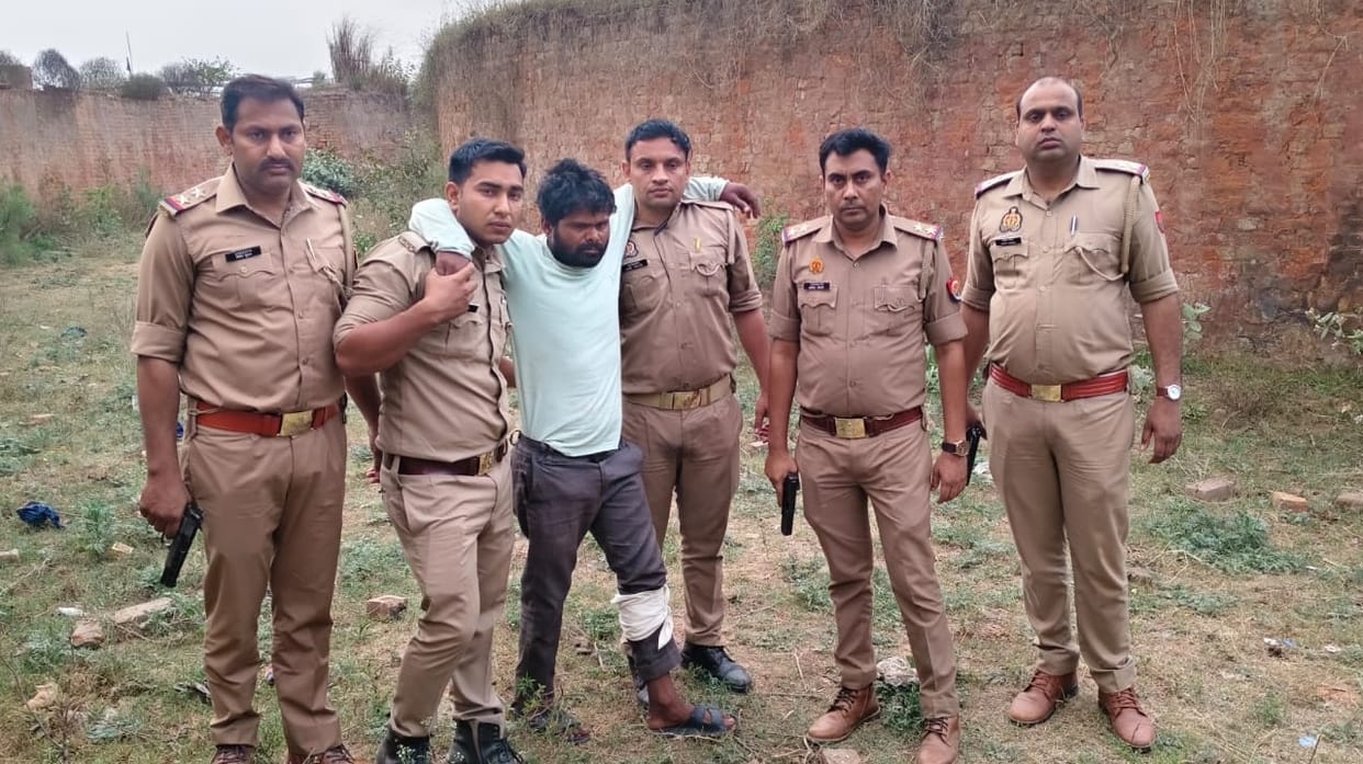 Farrukhabad Robber who looted elderly woman injured in police encounter sustains gunshot wound to the leg