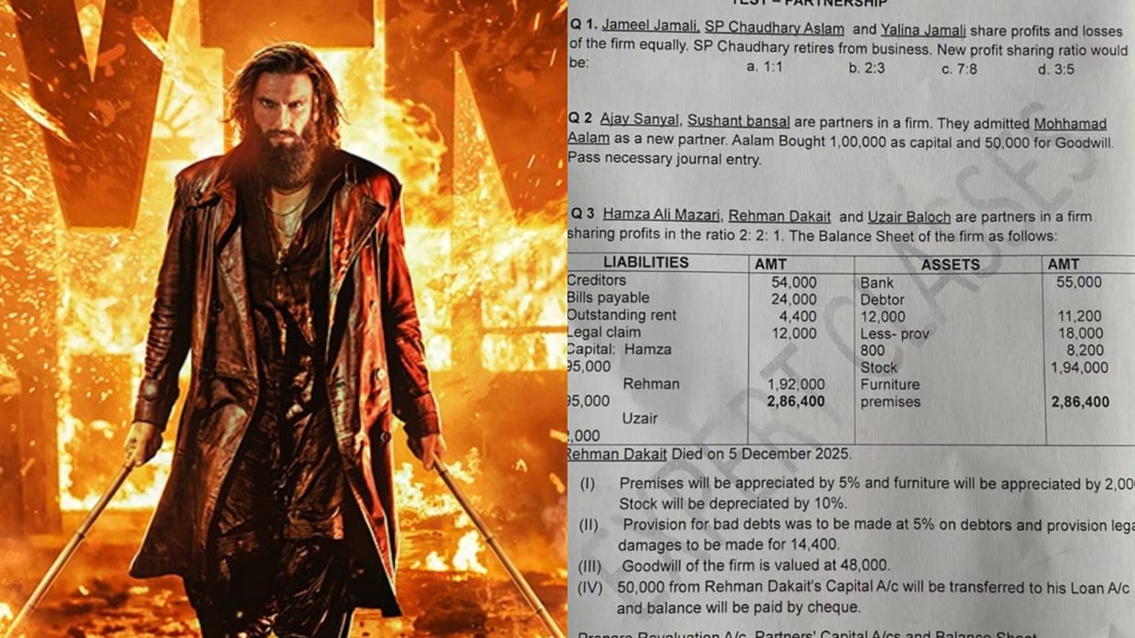 Dhurandhar 2 Characters Appear In General Accounts Paper Photo Goes Viral