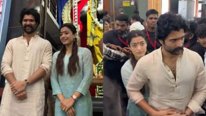 Vijay And Rashmika Surrounded By Fans On The Sets Of Raanabali Video Of The Couple Goes Viral