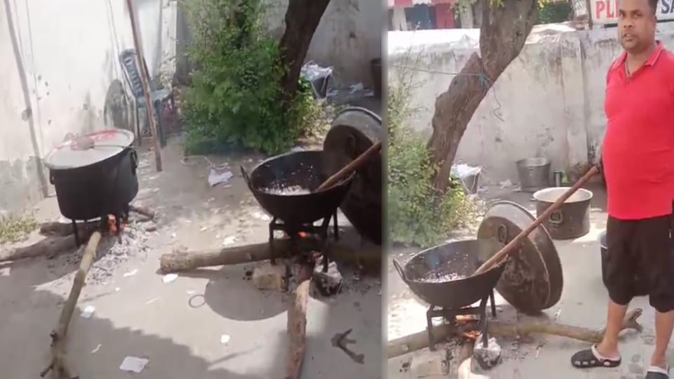 UP:  Gas shortage forces BRC center to cook food on wood stoves in Bijnor