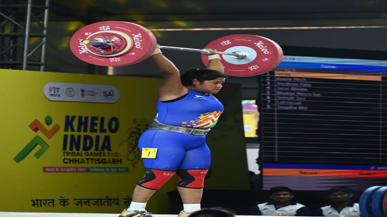 Khelo India Tribal Games 2026: Nikita GOT Chhattisgarh First Gold Medal in Weightlifting