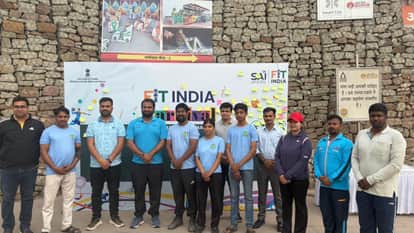 Fit India Carnival Wrestlers showcased their prowess in yoga, sports, and fitness at Namo Ghat varanasi