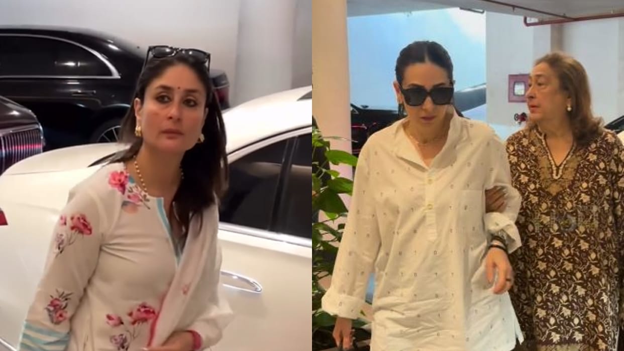 Kareena And Karisma Kapoor Reached Manish Malhotra House And Expressed Grief Over The Death Of His Mother