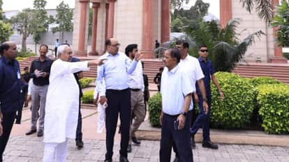 Nitish Kumar inspected many projects under construction Loknayak Jai Prakash Narayan park patna bihar news