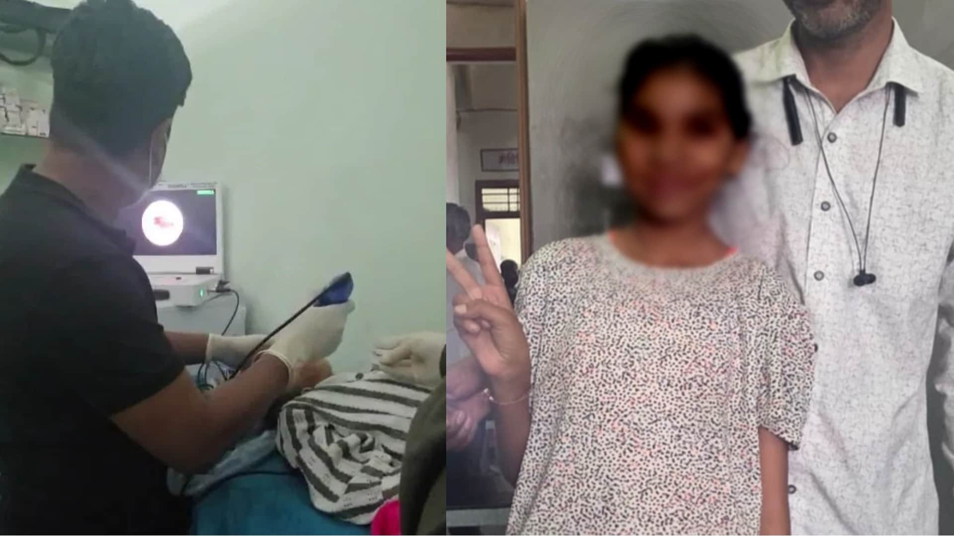 14 वर्षीय दिव्यांग बच्ची का इलाज किया गया।