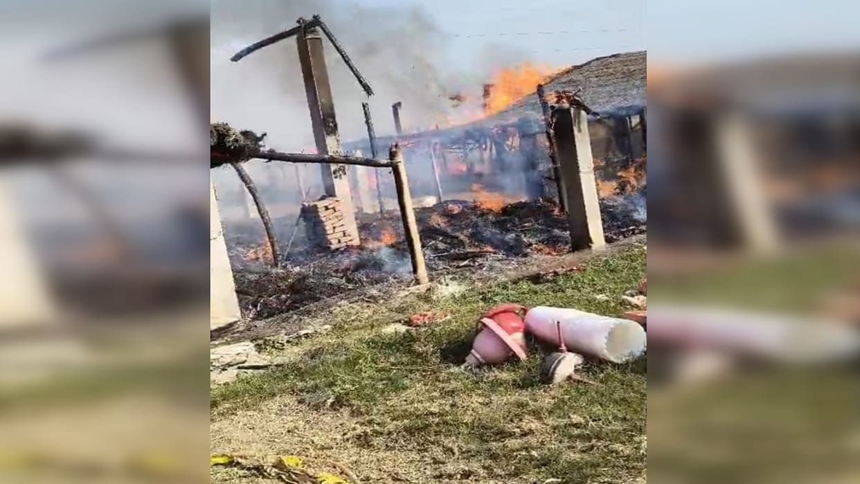 Fire breaks out at poultry farm 6500 chicken chicks and feed gutted in Lakhimpur Kheri