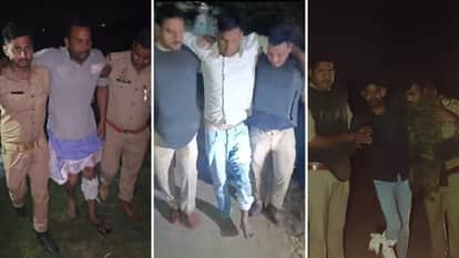 encounter in Azamgarh Three Criminals Involved in Attempted Murder Robbery Cow Slaughter