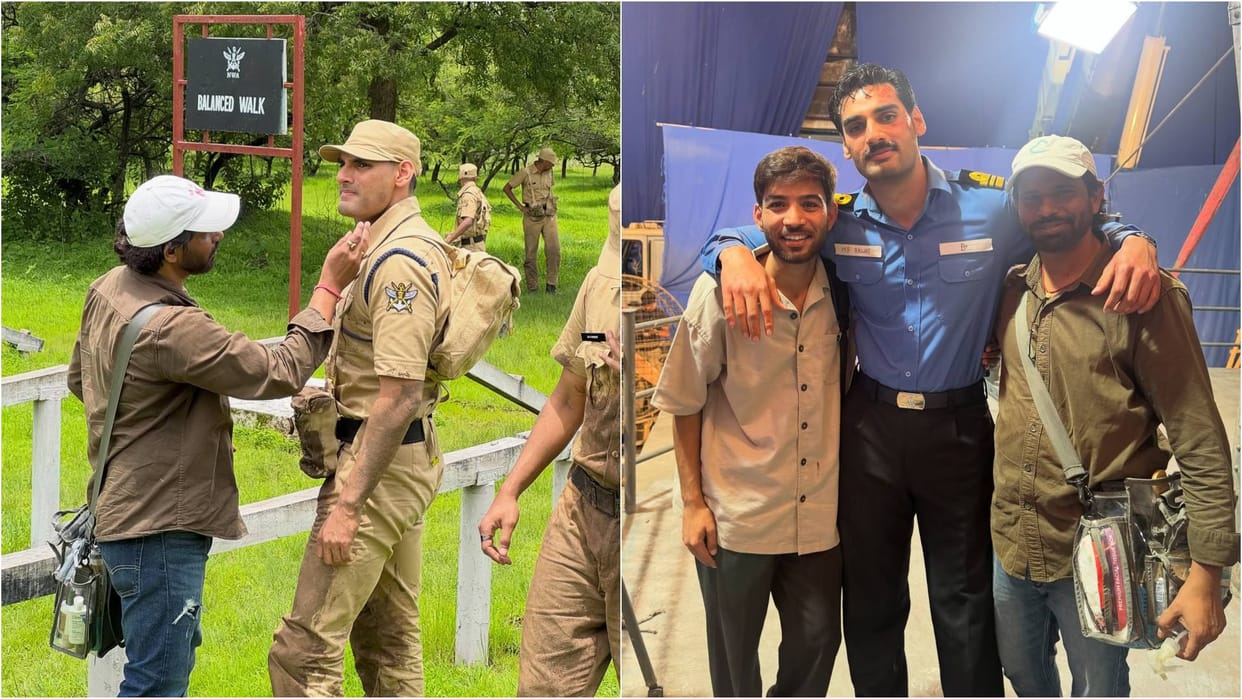 Ahan Shetty Says Thanks To His Movie Border 2 Team shares BTS moment saying A team like family I am grateful