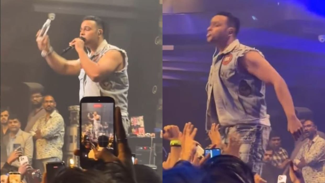 Singer Arpit Bala Loses Cool Spits At Fan After Bottle Thrown At Him During Hyderabad Show