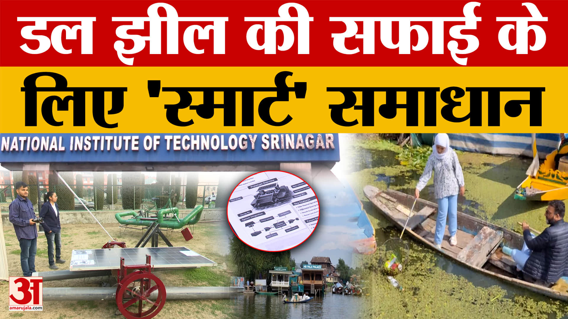 Dal Lake: डल झील की सफाई के लिए 'स्मार्ट' समाधान, NIT श्रीनगर के छात्रों ने बनाया सस्ता सोलर कचरा कल