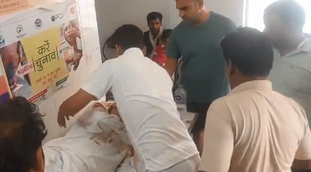 अस्पताल में भर्ती घायल