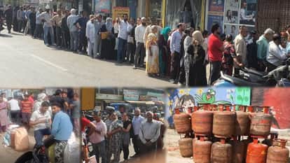 LPG Crisis: Long queues at gas agencies in Meerut, clashes and chaos reported