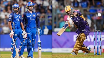 IPL 2026 MI vs KKR: Rohit Sharma hits 50th Ipl century Makes record of most runs against team Ajinkya Rahane