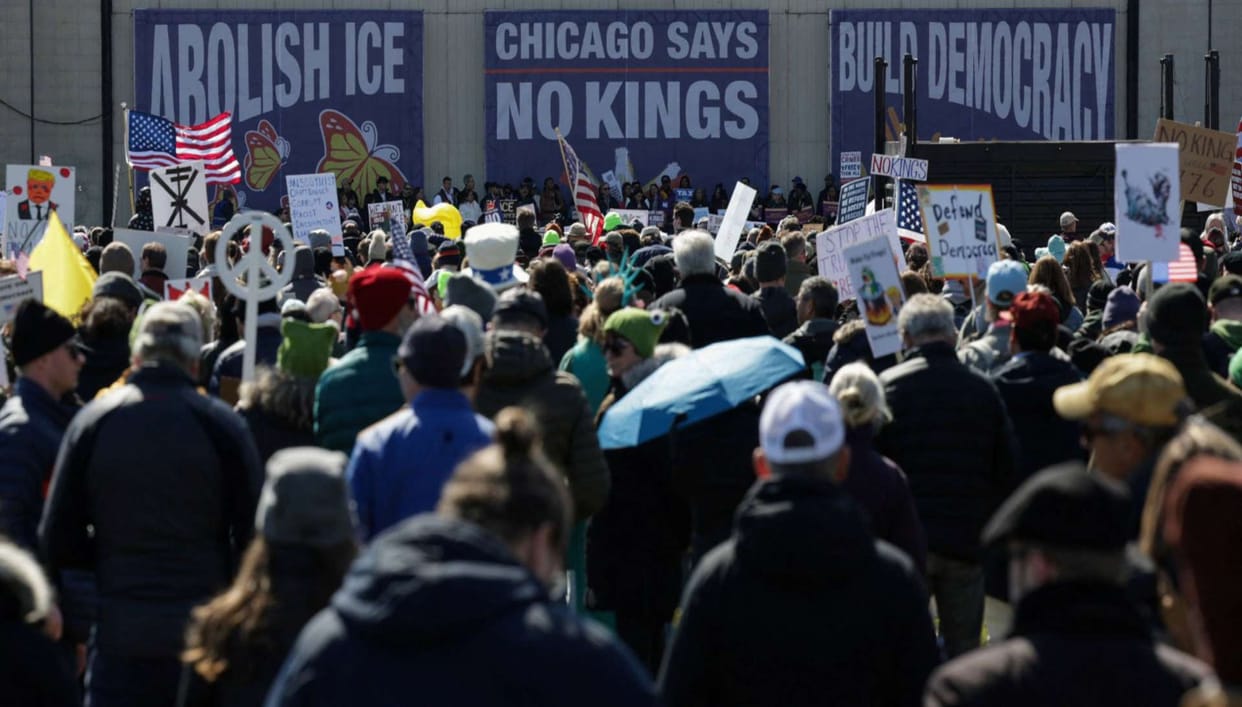 US Massive No Kings protests erupt nationwide over Trump policies Iran war economic woes