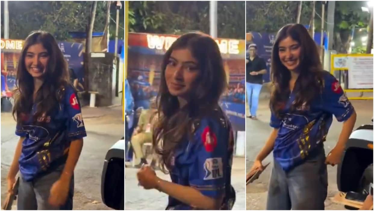 MI vs KKR: Dhurandhar Actress Sara Arjun reached Wankhede stadium to watch Ipl 2026 match