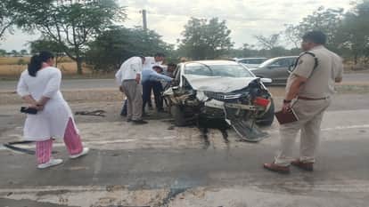 Two people died and five were injured in a road accident