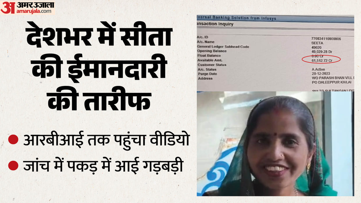 Around Rs 10 crore suddenly appeared in account of Sita of Mainpuri