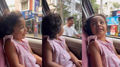 Girl cutely advised the man to wear a helmet video goes viral
