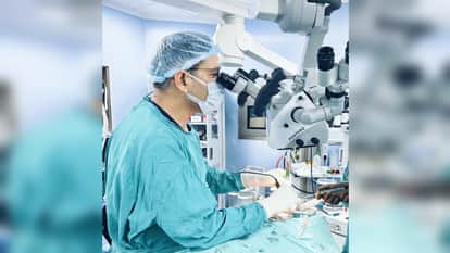 A successful operation was conducted at SRN Hospital on the spinal cord of a girl child which was divided