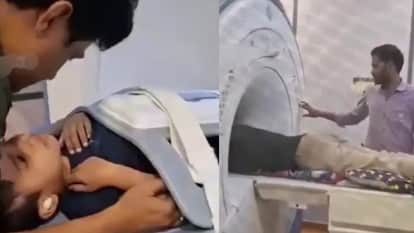 heartwarming viral video shows father lies down mri machine with son to comfort him