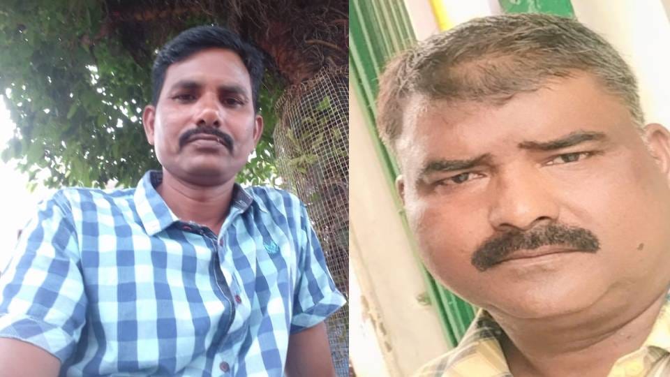 out-of-control container truck collides with tractor-trolley and  bike In Shravasti two died and two injured