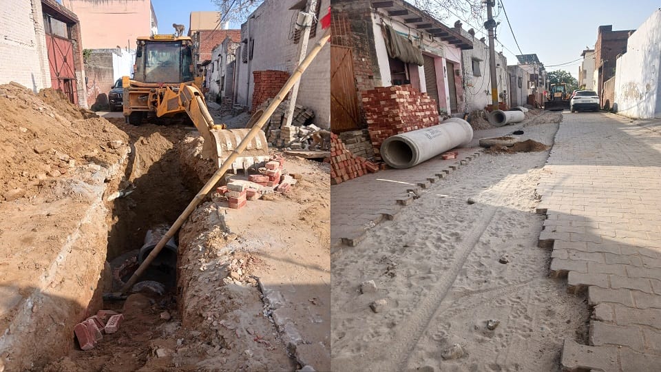Work in private colonies of Hathras