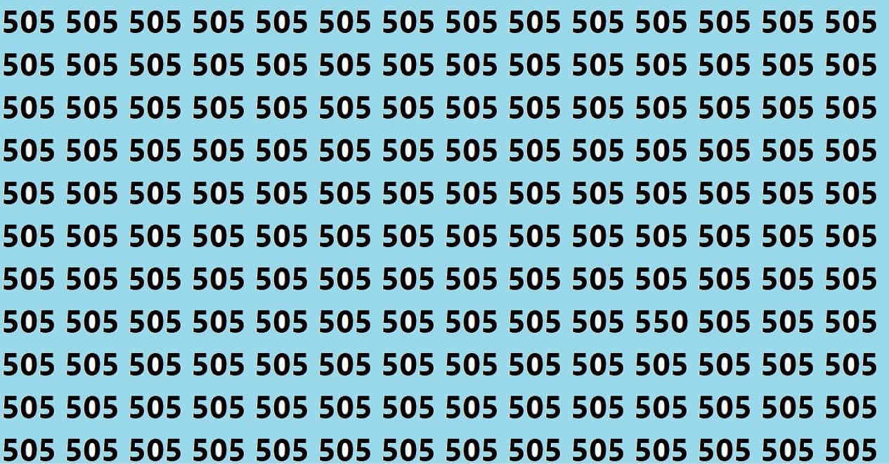 Brain Teaser Game Can You Find Hidden 550 In 12 Second Look At This Optical Illusion Image