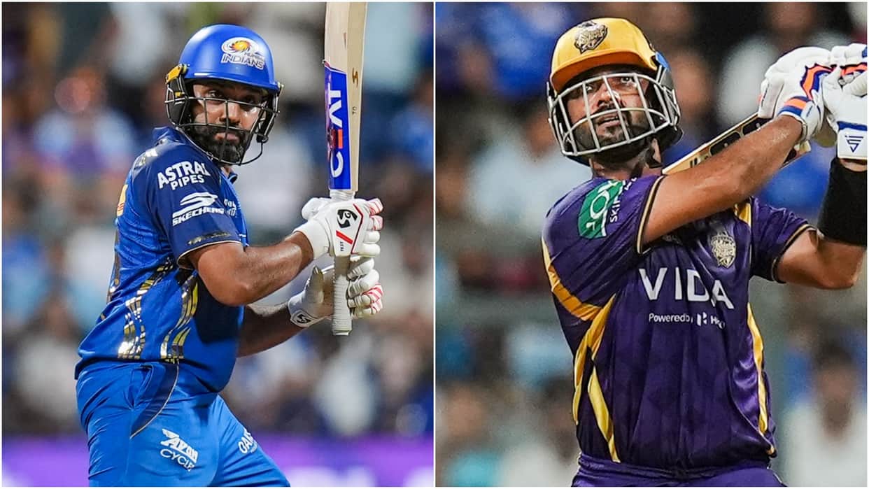IPL 2026 MI vs KKR: Rohit Sharma hits 50th Ipl century Makes record of most runs against team Ajinkya Rahane