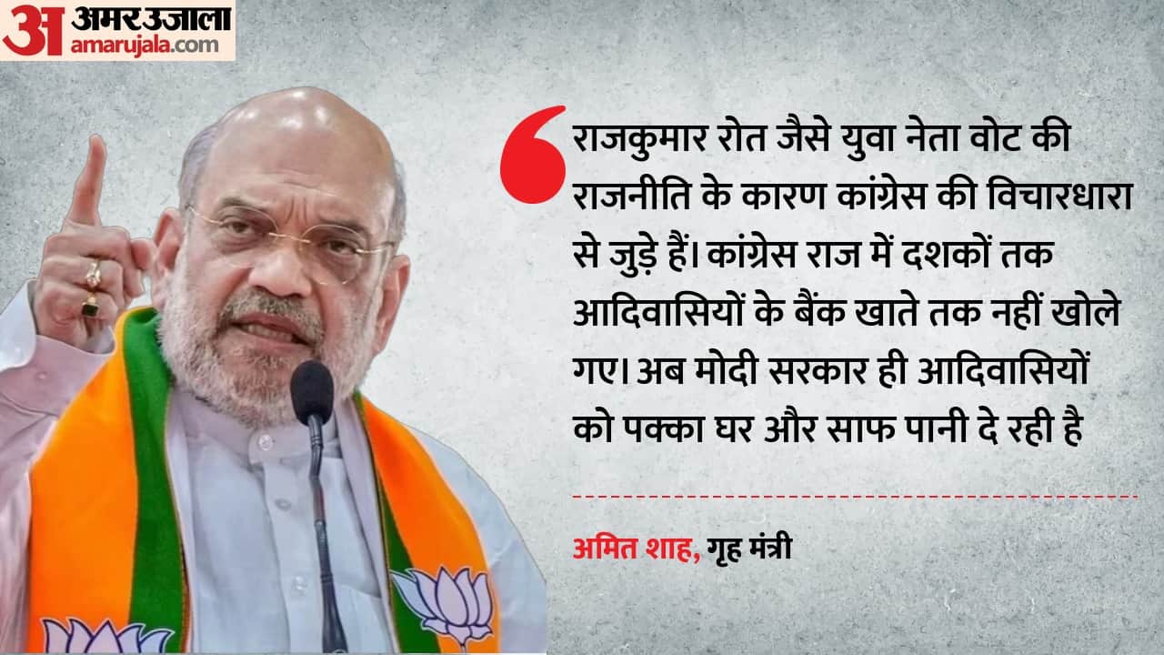 अमित शाह ने सांसद राजकुमार रोत पर बोला तीखा हमला