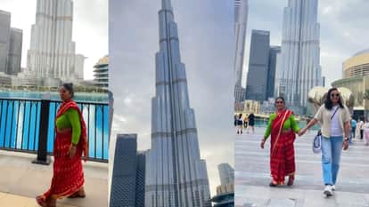 Daughter shows mother the world tallest tower burj khalifa viral video wins people heart