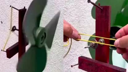 Desi Jugaad Video fan running without electricity desi jugaad viral video